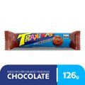 Biscoito Recheado Trakinas Chocolate 126g - Embalagem com 54 Unidades
