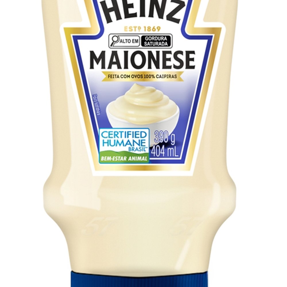 Maionese Heinz 390g - Embalagem com 16 Unidades