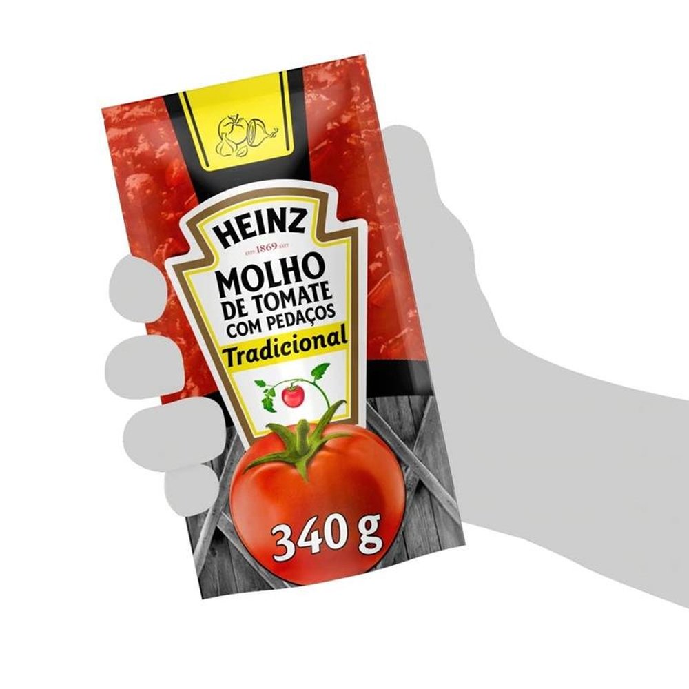Molho de Tomate Heinz Tradicional 340g Embalagem com 24 Unidades