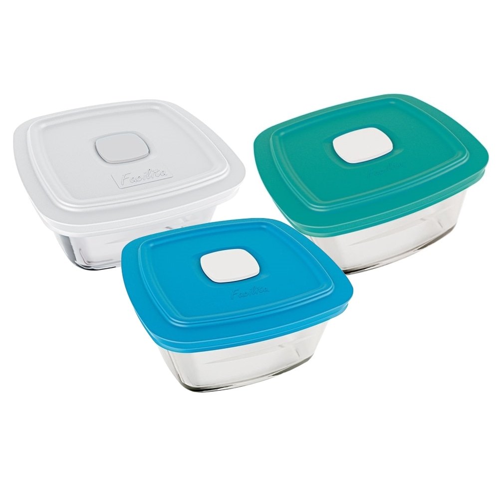 Tigela Marinex Facilita VAP 300ml com Tampa 4000729 - Cores Sortidas - Embalagem com 24 Peças