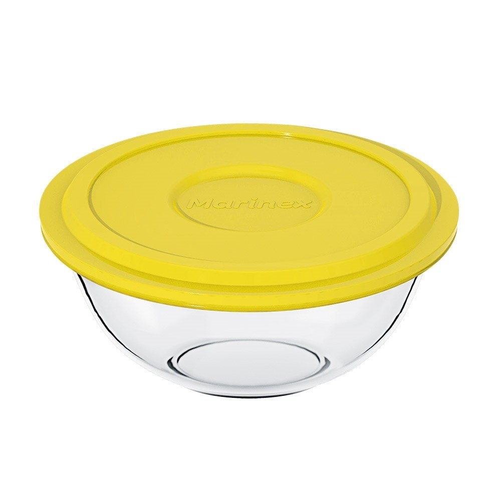 Tigela Marinex Plus 500ml Pequena 30337 com Tampa - Cores Sortidas - Embalagem com 12 Peças