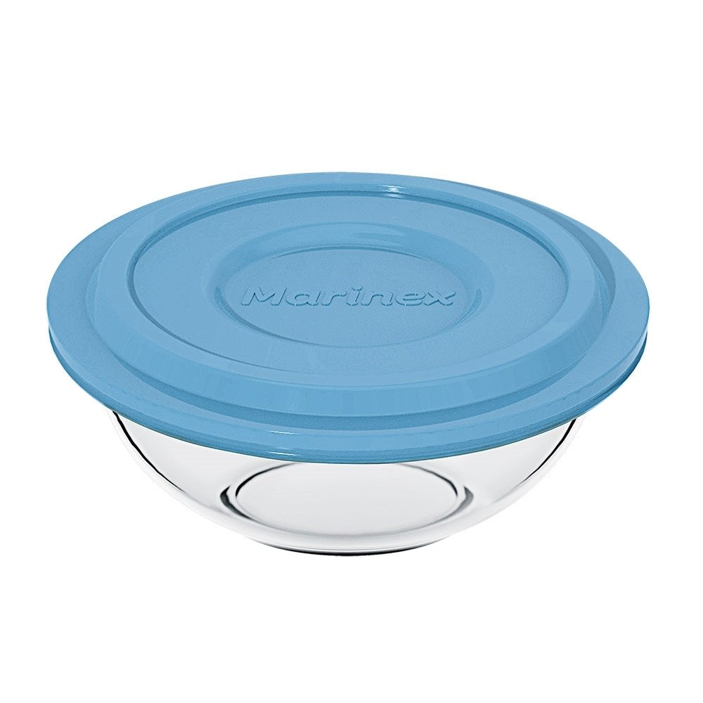 Tigela Marinex Plus 500ml Pequena 30337 com Tampa - Cores Sortidas - Embalagem com 12 Peças