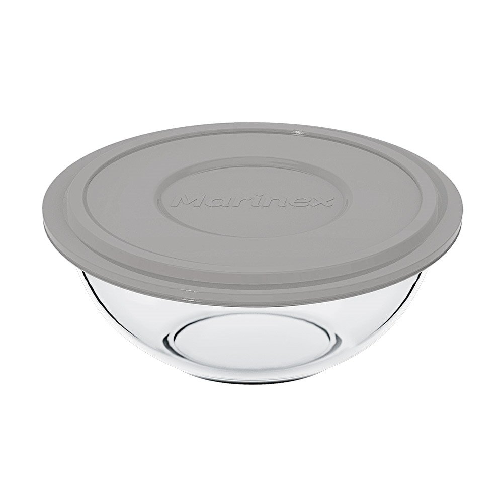 Tigela Marinex Plus 1,5L Média 30633 com Tampa - Cores Sortidas - Embalagem com 6 Peças