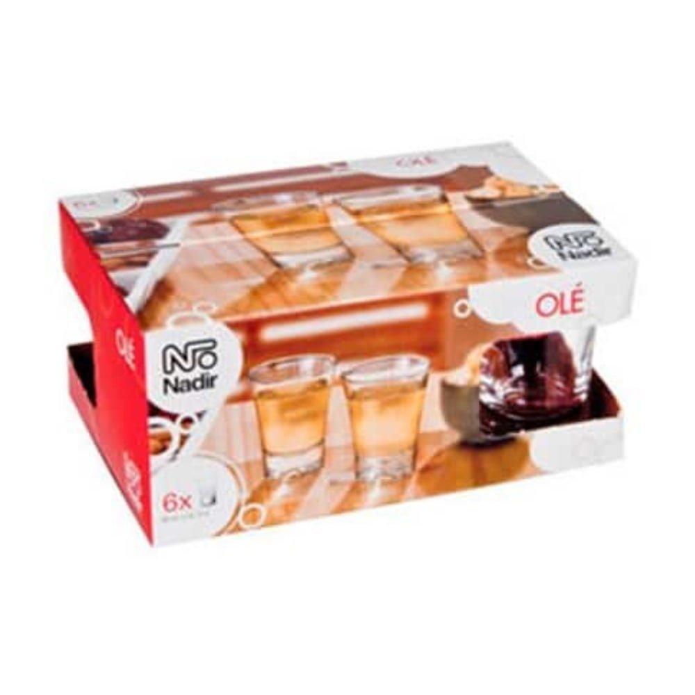 Conjunto de Copos Nadir 60ml Olé Dose Referência:2304 Embalagem com 24 Peças
