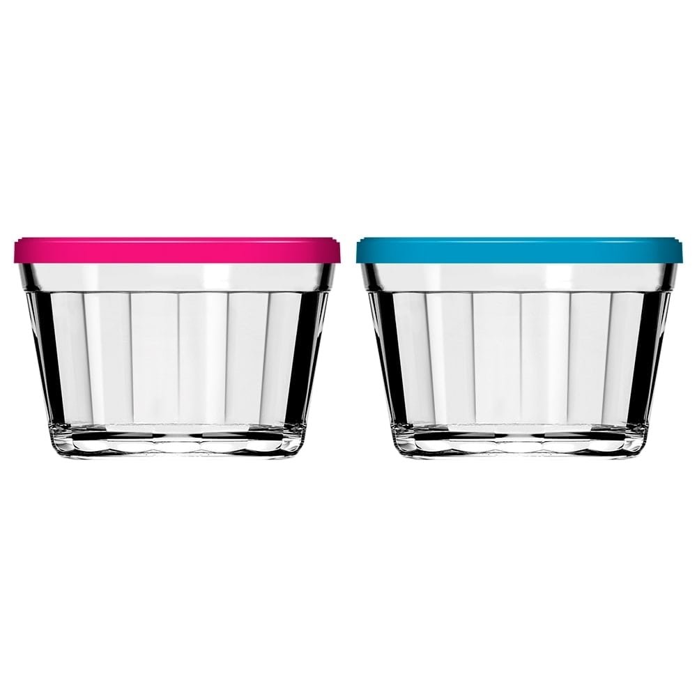 Tigela Nadir Americano 150ml Pequena 4210 com Tampa - Cores Sortidas - Embalagem com 12 Peças