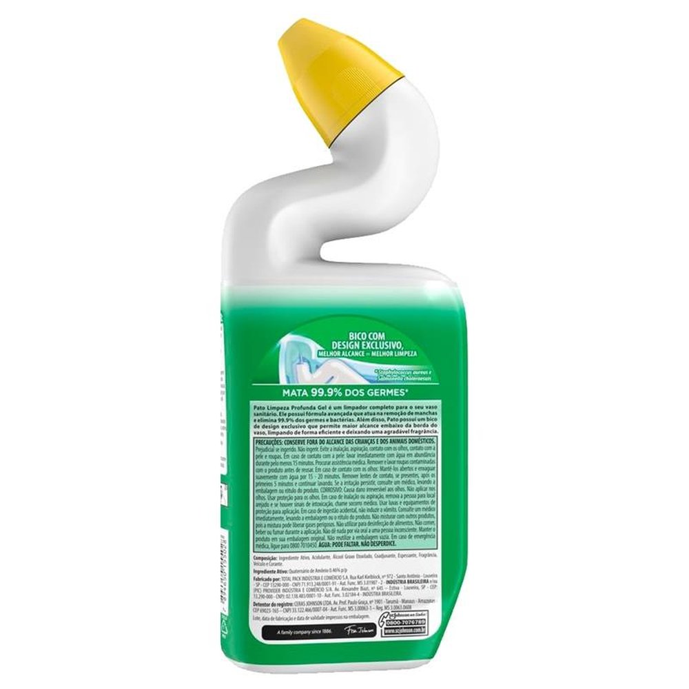 Desinfetante Pato Purific Germinex Verde/Natureza 500ml - Embalagem com 12 Unidades