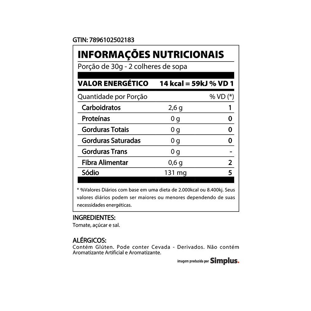 Extrato de Tomate Quero 130g - Embalagem com 48 Unidades