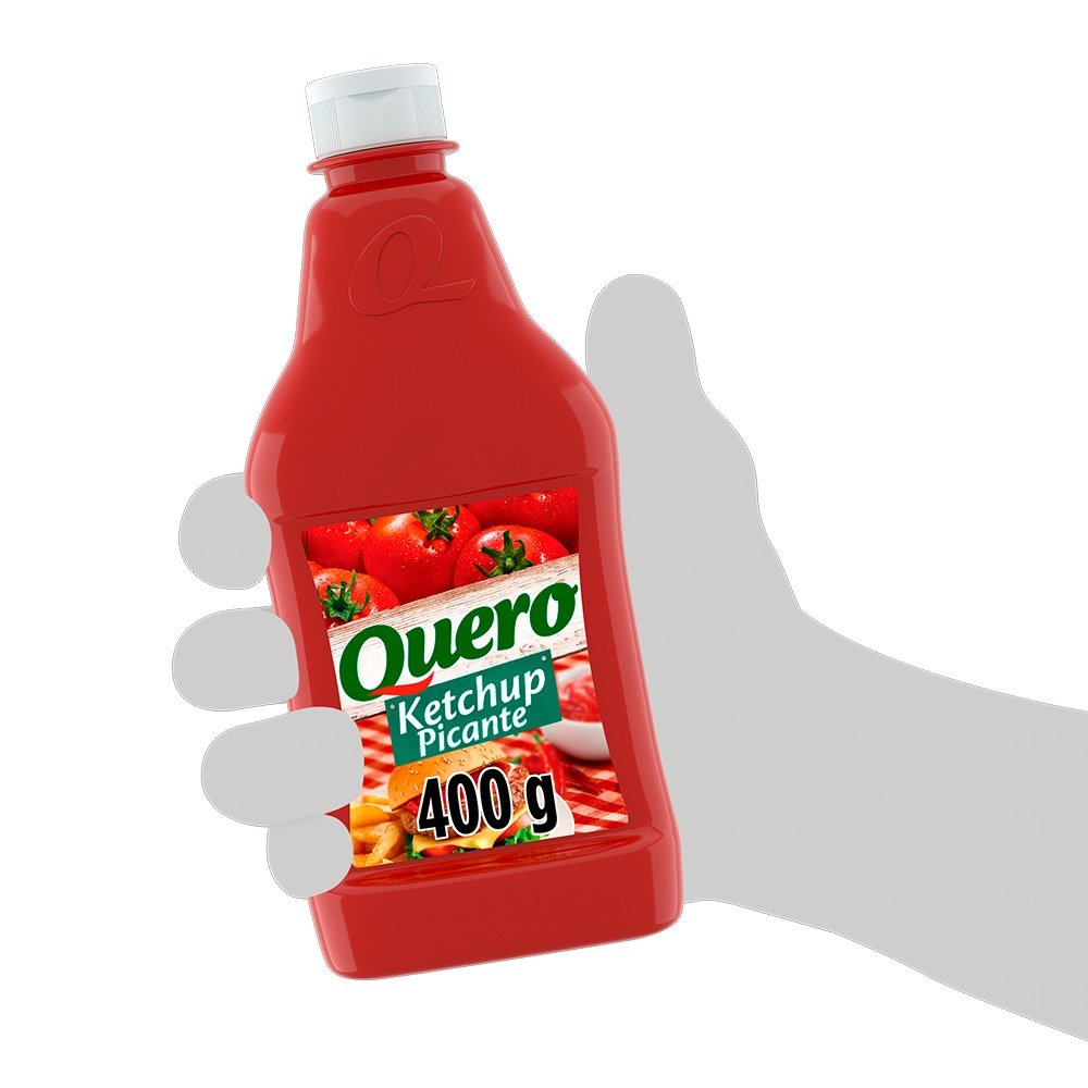 Ketchup Quero Picante 400g - Embalagem com 24 Unidades