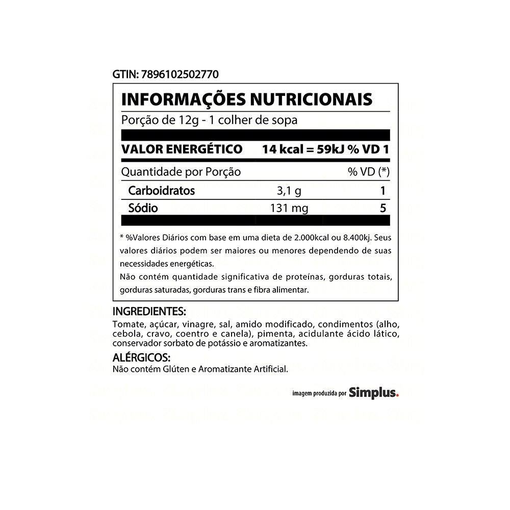 Ketchup Quero Picante 400g - Embalagem com 24 Unidades