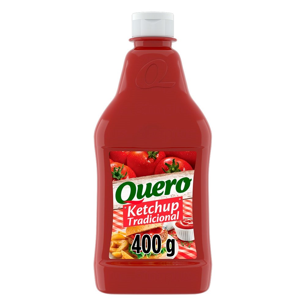 Ketchup Quero Tradicional 400g - Embalagem com 24 Unidades