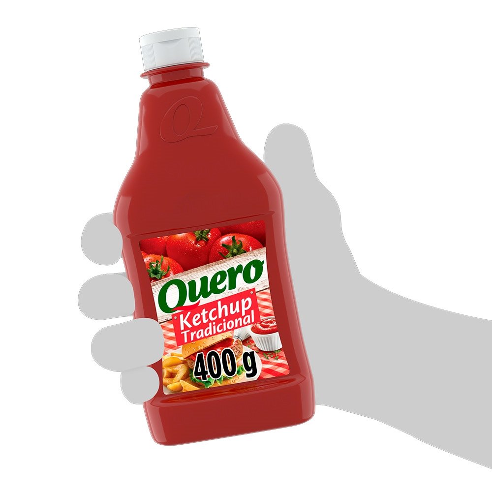 Ketchup Quero Tradicional 400g - Embalagem com 24 Unidades