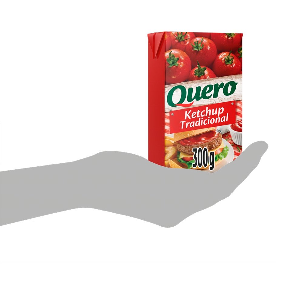 Ketchup Quero Tradicional 300g - Embalagem com 24 Unidades