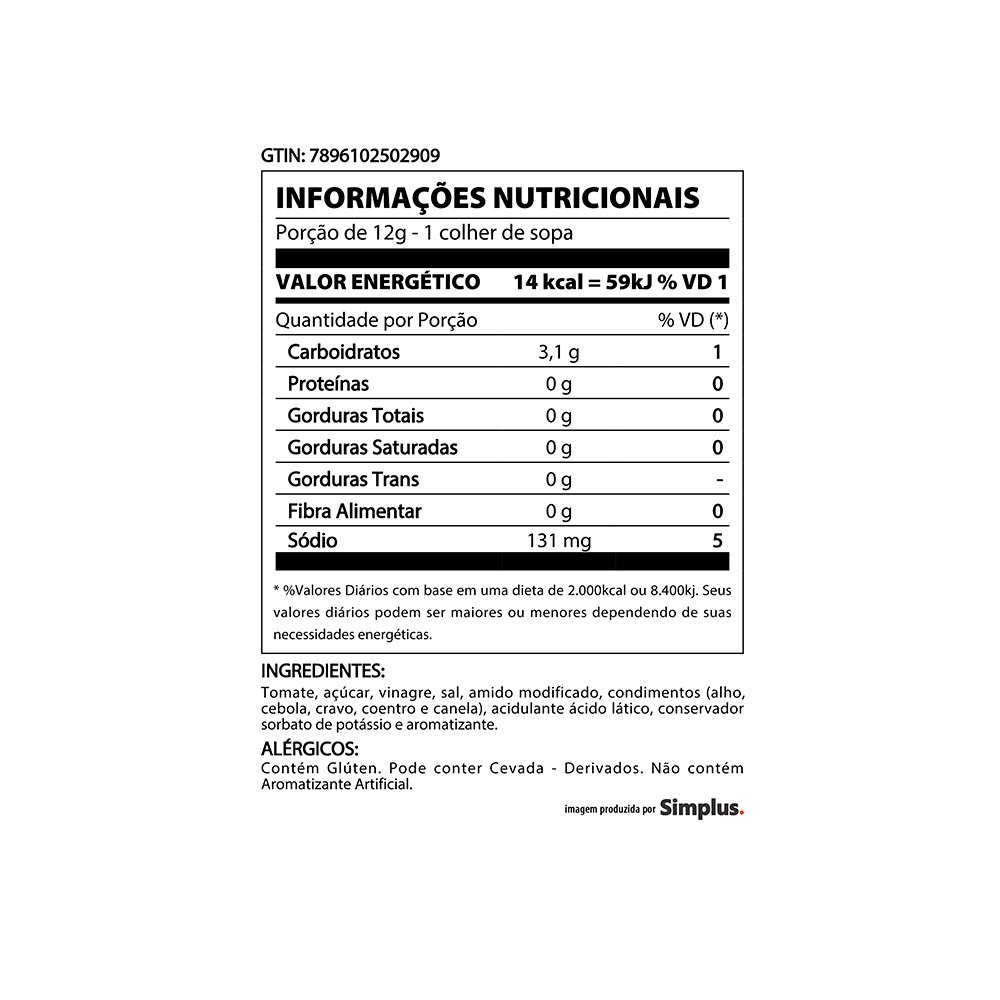 Ketchup Quero Tradicional 300g - Embalagem com 24 Unidades