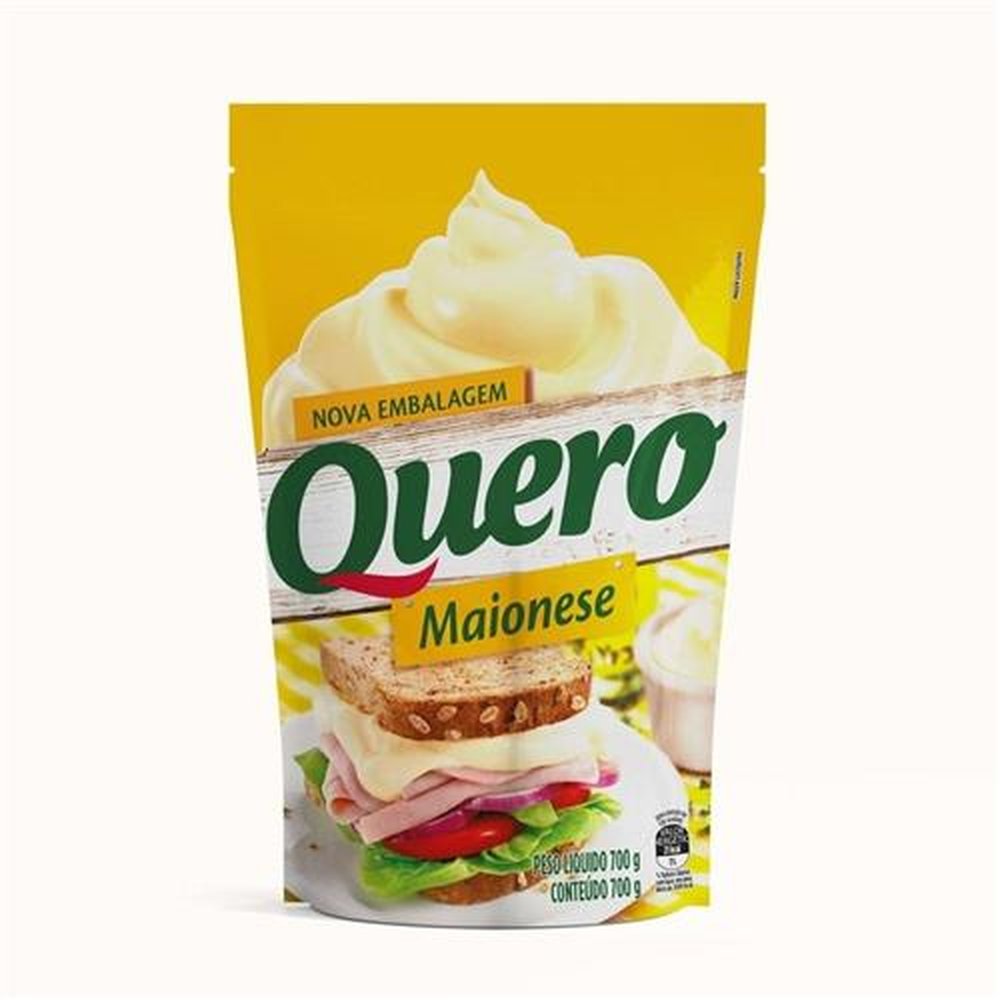 Maionese Quero Sachê 700g - Embalagem com 16 Unidades