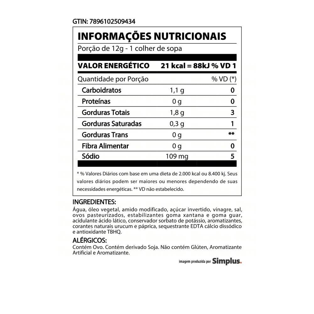 Maionese Quero 200g - Embalagem com 24 Unidades