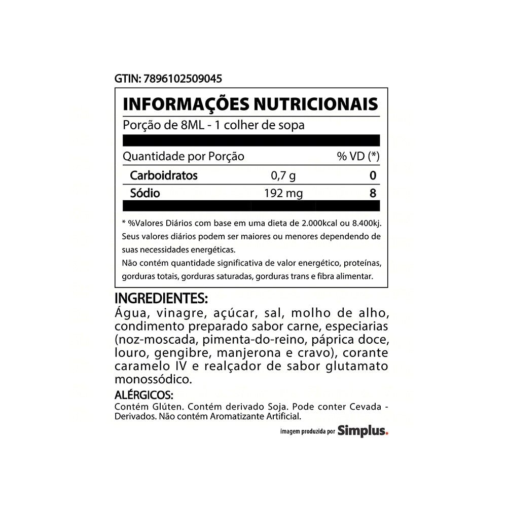 Molho Inglês Quero 150ml - Embalagem com 24 Unidades