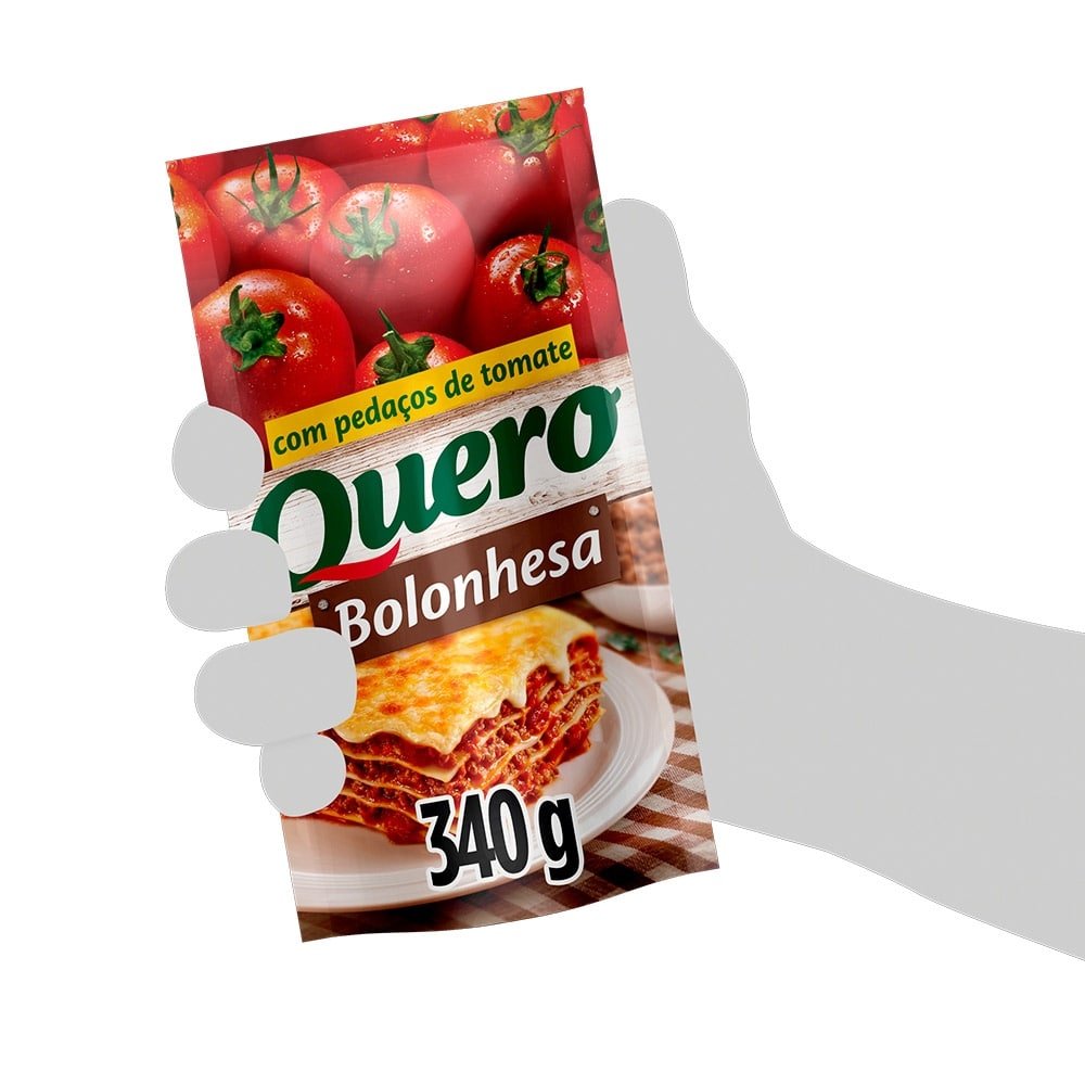 Molho de Tomate Quero Bolonhesa 340g - Embalagem com 24 Unidades