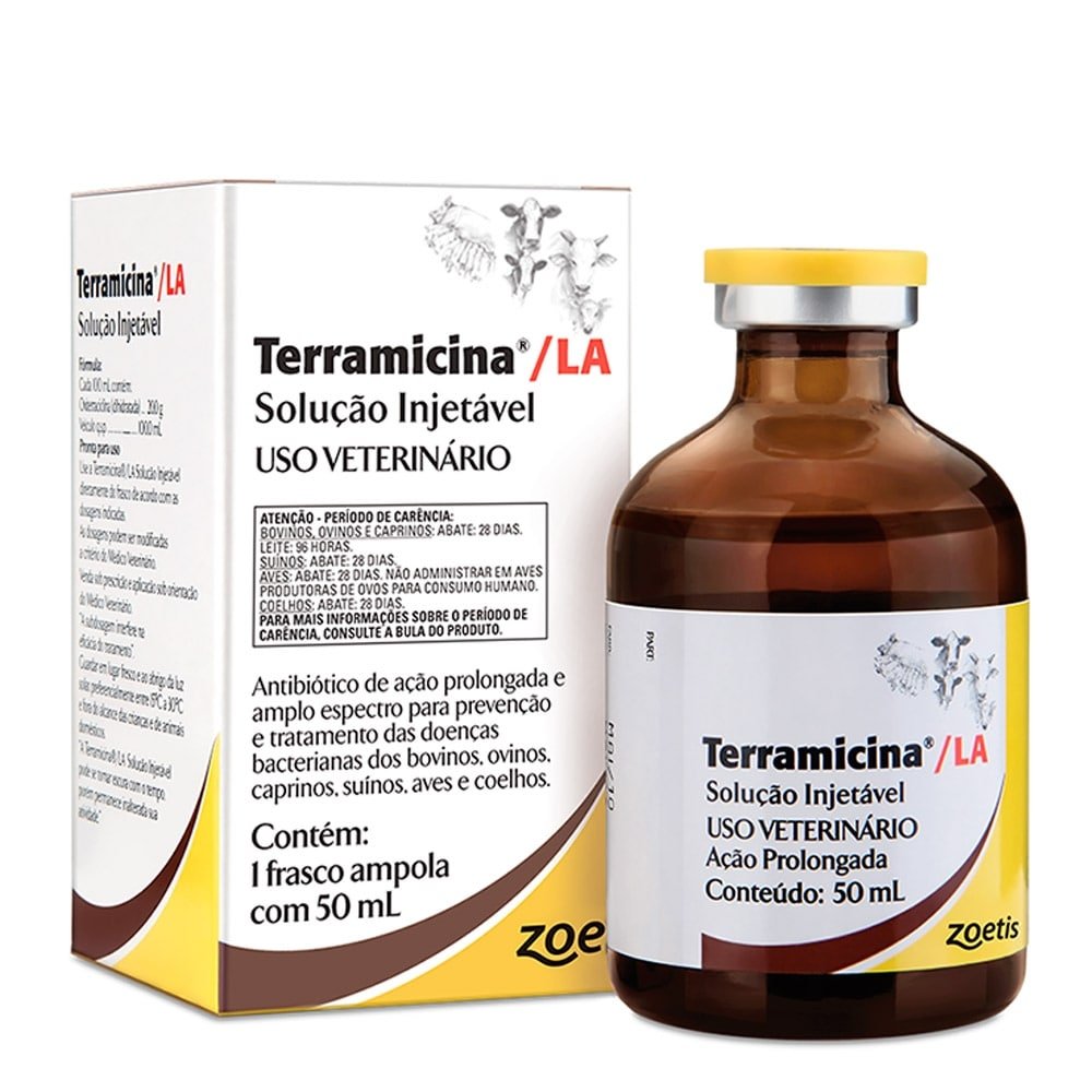 Terramicina Zoetis LA Solução Injetável 50 ml