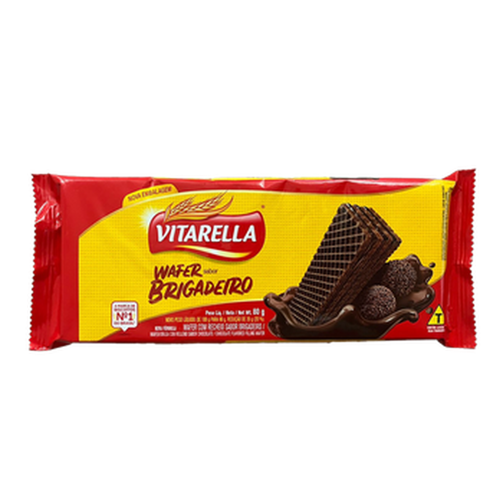 Biscoito Wafer Vitarella 80G Brigadeiro