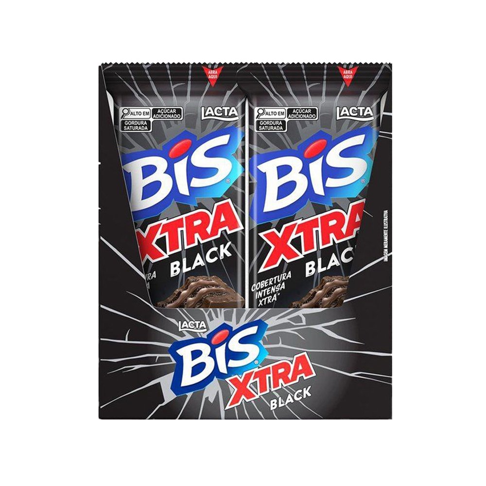 Chocolate Bis Xtra Black 45g - Caixa com 24 Unidades