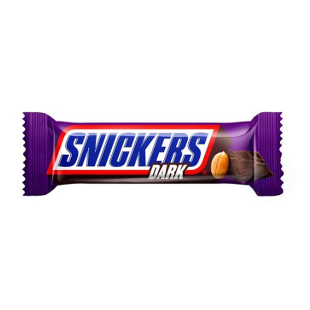 Chocolate Snickers Dark 42g - Embalagem com 20 Unidades