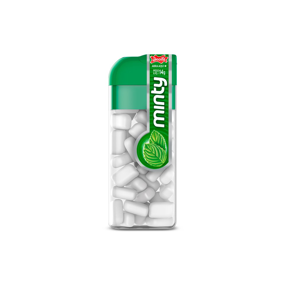 Pastilha Docile Mini Minty Hortela 12x14g