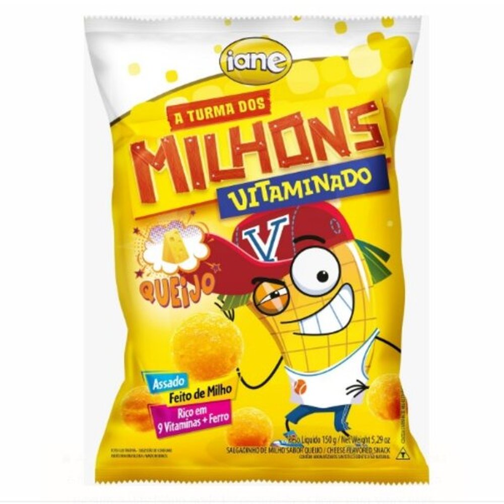 Xilito Turma Dos Milhons Queijo 12 Com 150G