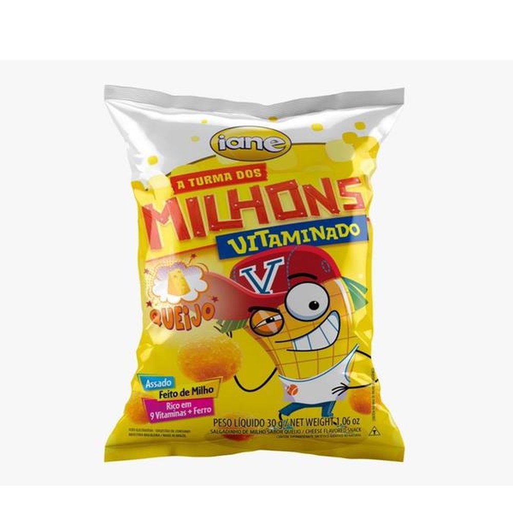 Xilito Turma Dos Milhons Queijo 50 Com 30G