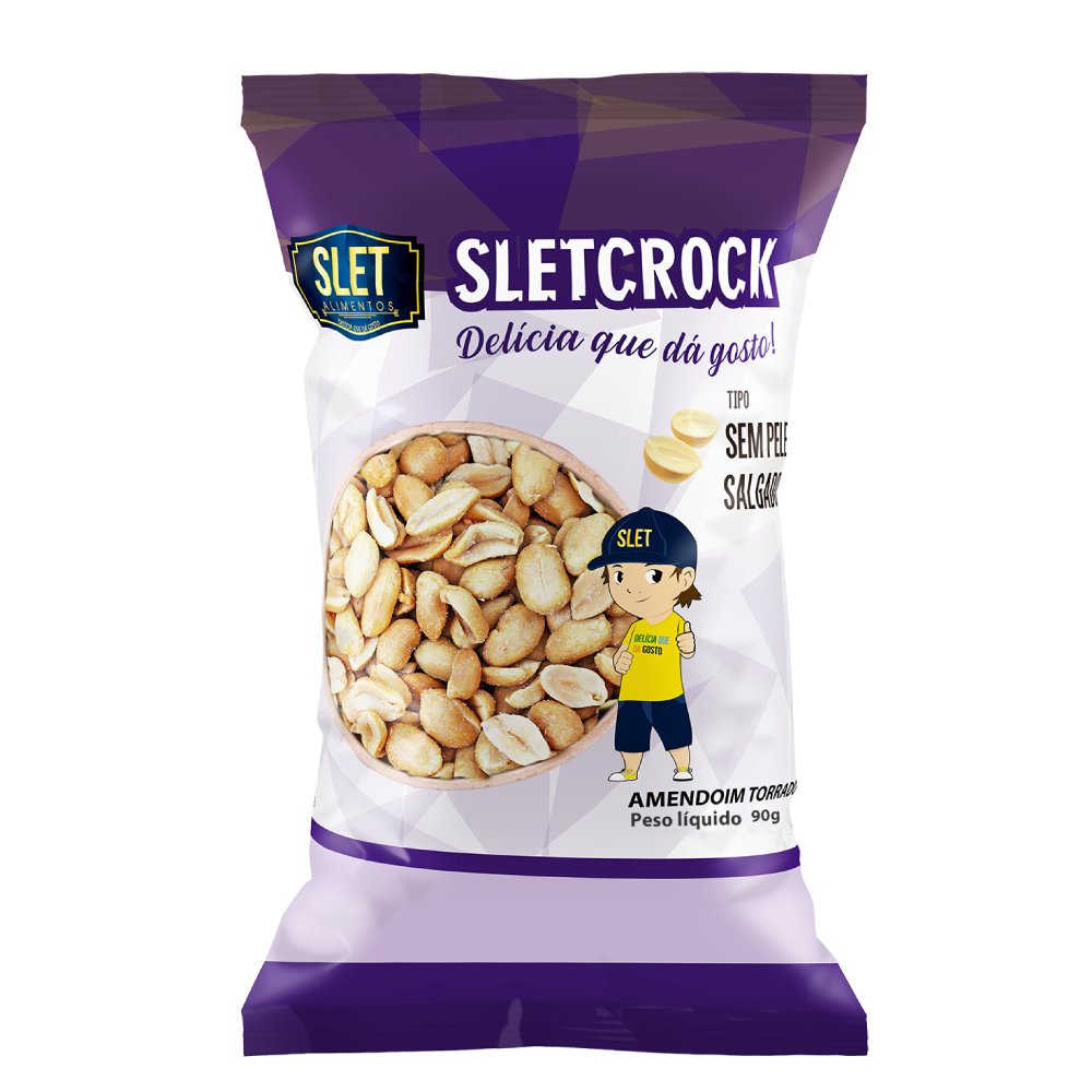 Amendoim Torrado Salgado Sem Pele 90g