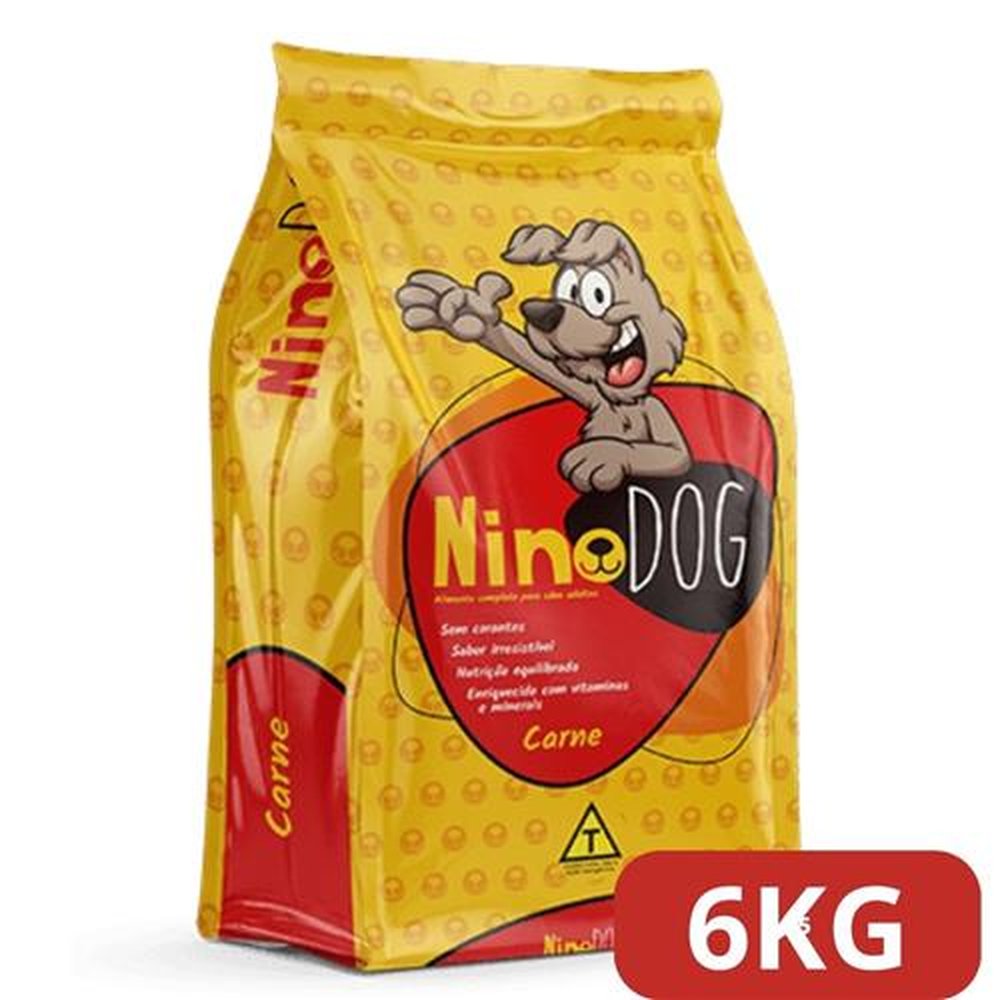 Racao Nino Dog Carne Adulto 6Kg