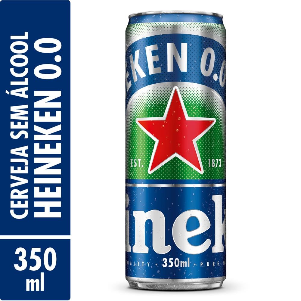 Cerveja Heineken Zero Lata Sleek 350ml