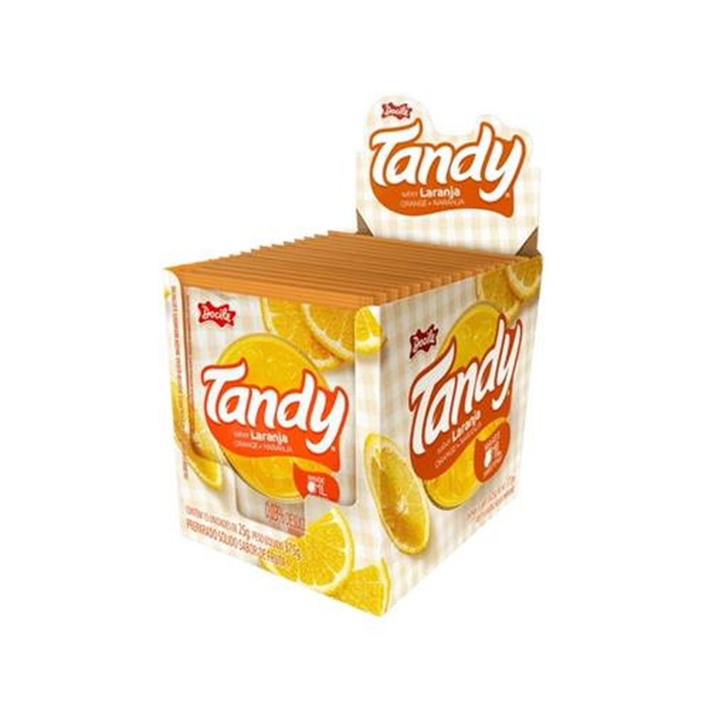 Refresco Tandy 15 Unidades De 25g Laranja Docile