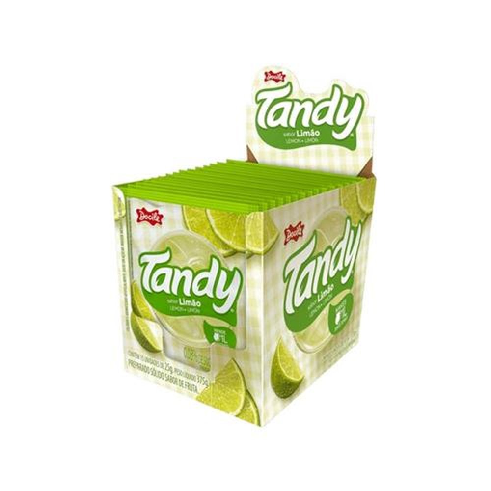 Refresco Tandy 15 Unidades De 25g Limão Docile