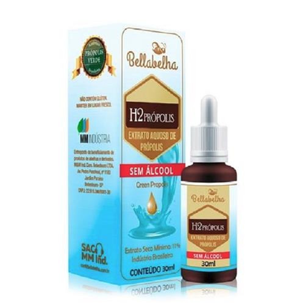 Própolis H2Própolis - aquoso 30ml gotas Bellabelha