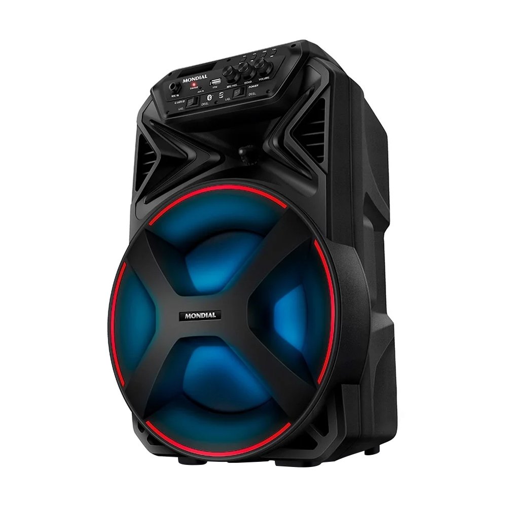 Caixa de Som Amplificada Mondial CM250 - USB/AUX/FM, 250W, Bivolt