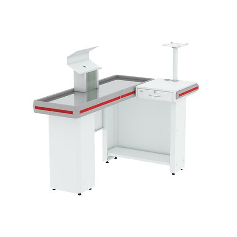 Check Out Amapá 1,30mX1,00mX0,90cm - Branco Com Kit Automação - Sem Acabamento