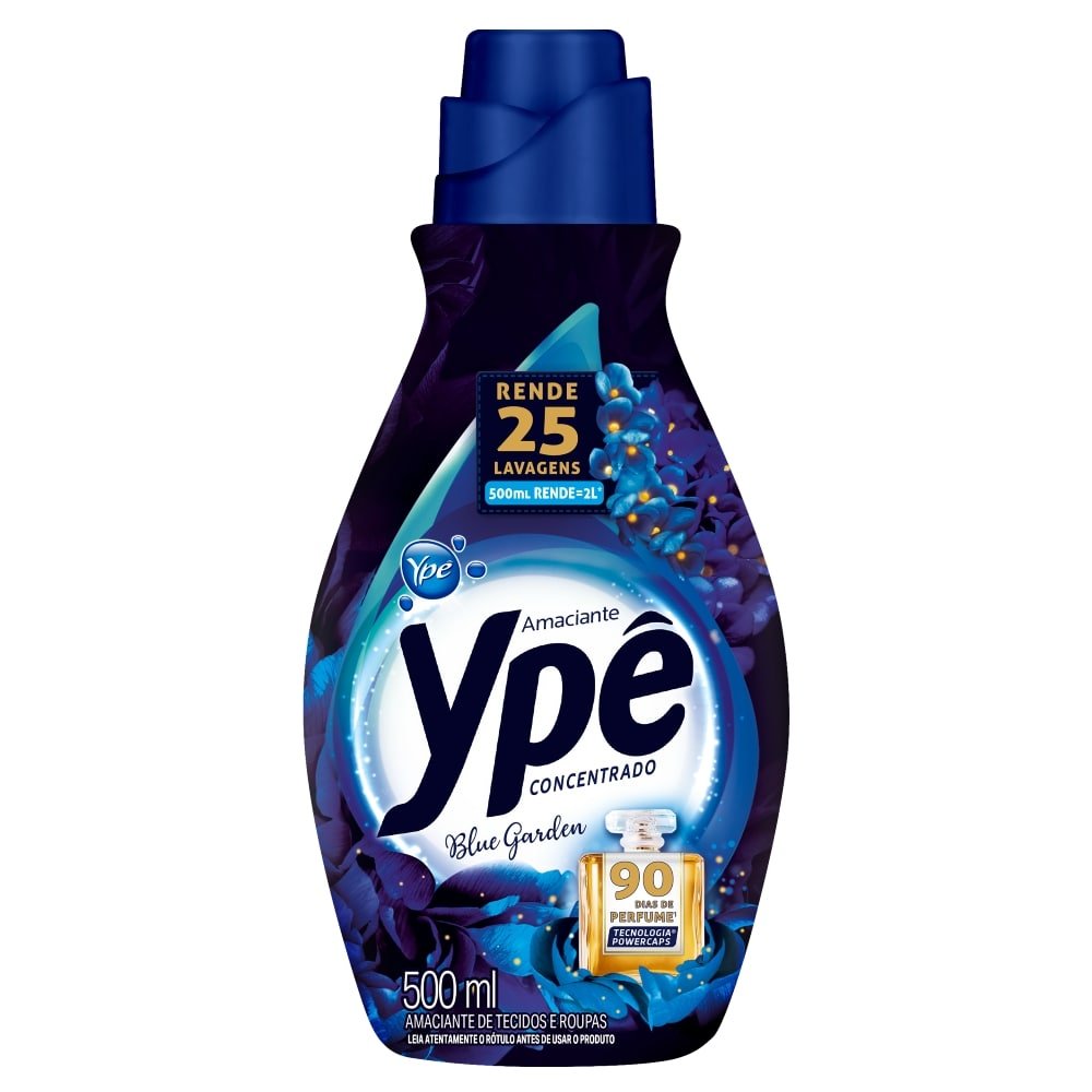 Amaciante Ypê Concentrado Blue 500ml Embalagem com 12 Unidades