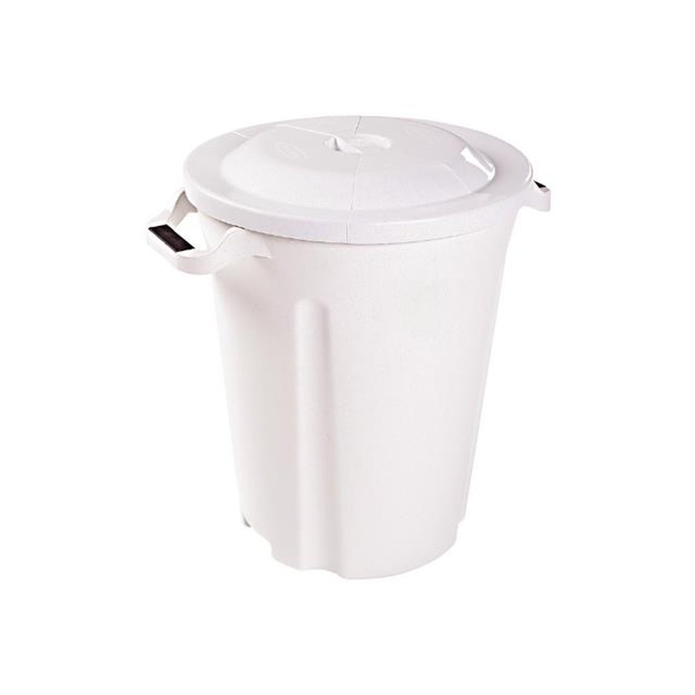 Lixeira 62L com Tampa Plasvale - Branco
