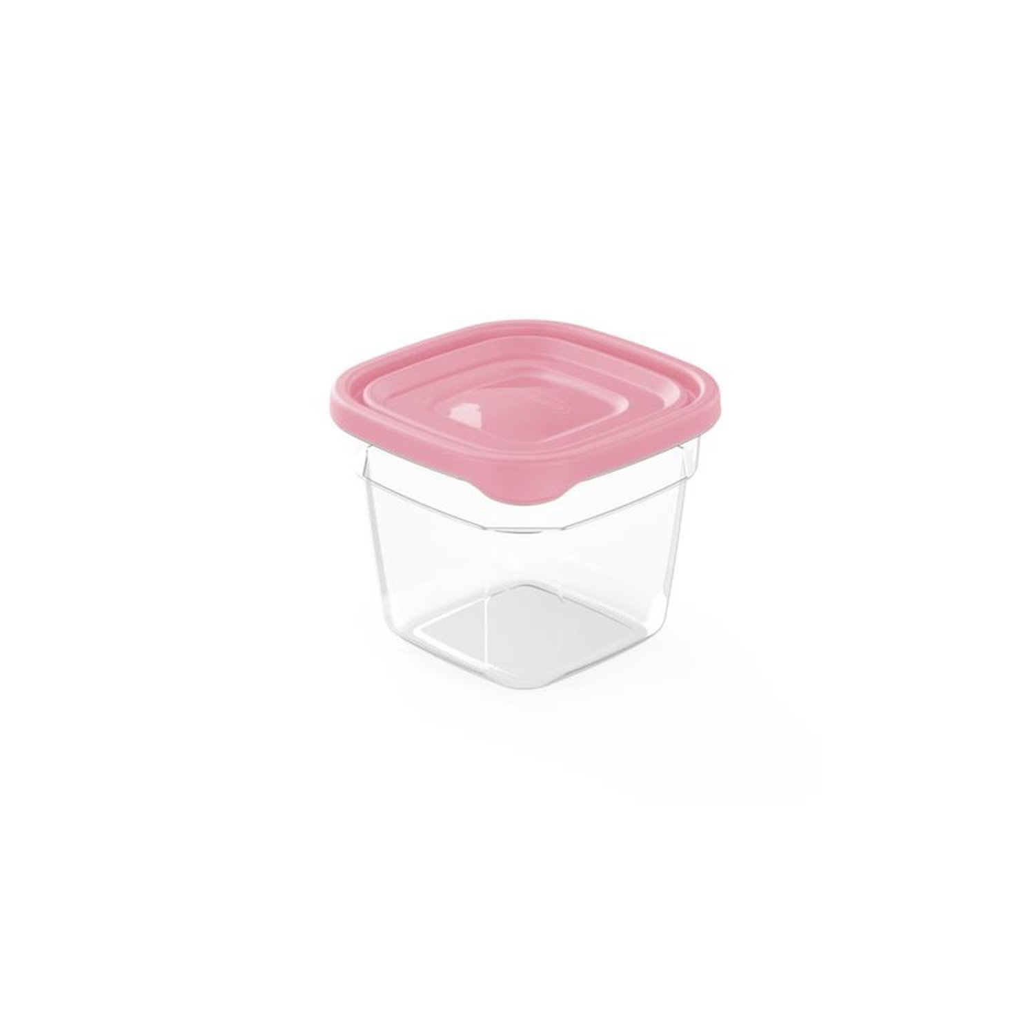 Pote Plástico 530Ml Quadrado Alto Mais Plasvale