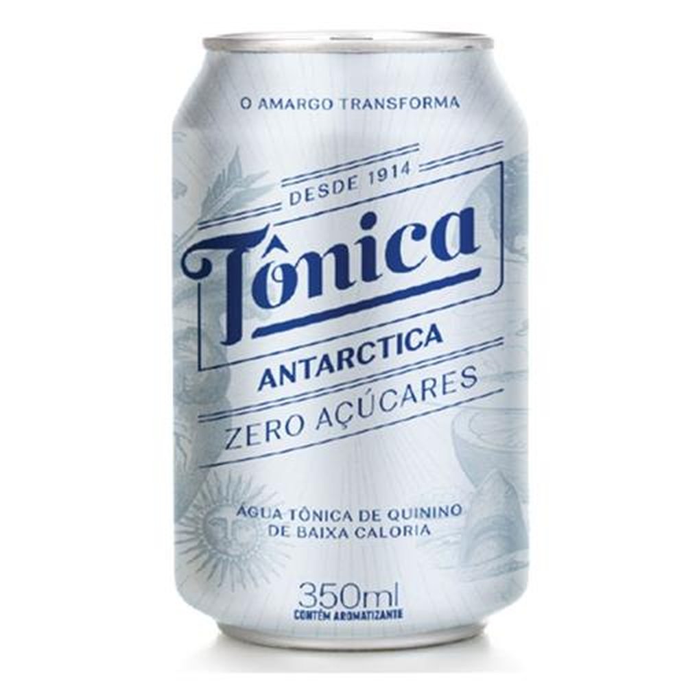 Água Tônica Antarctica Zero Lata 350ml - 12 Unidades
