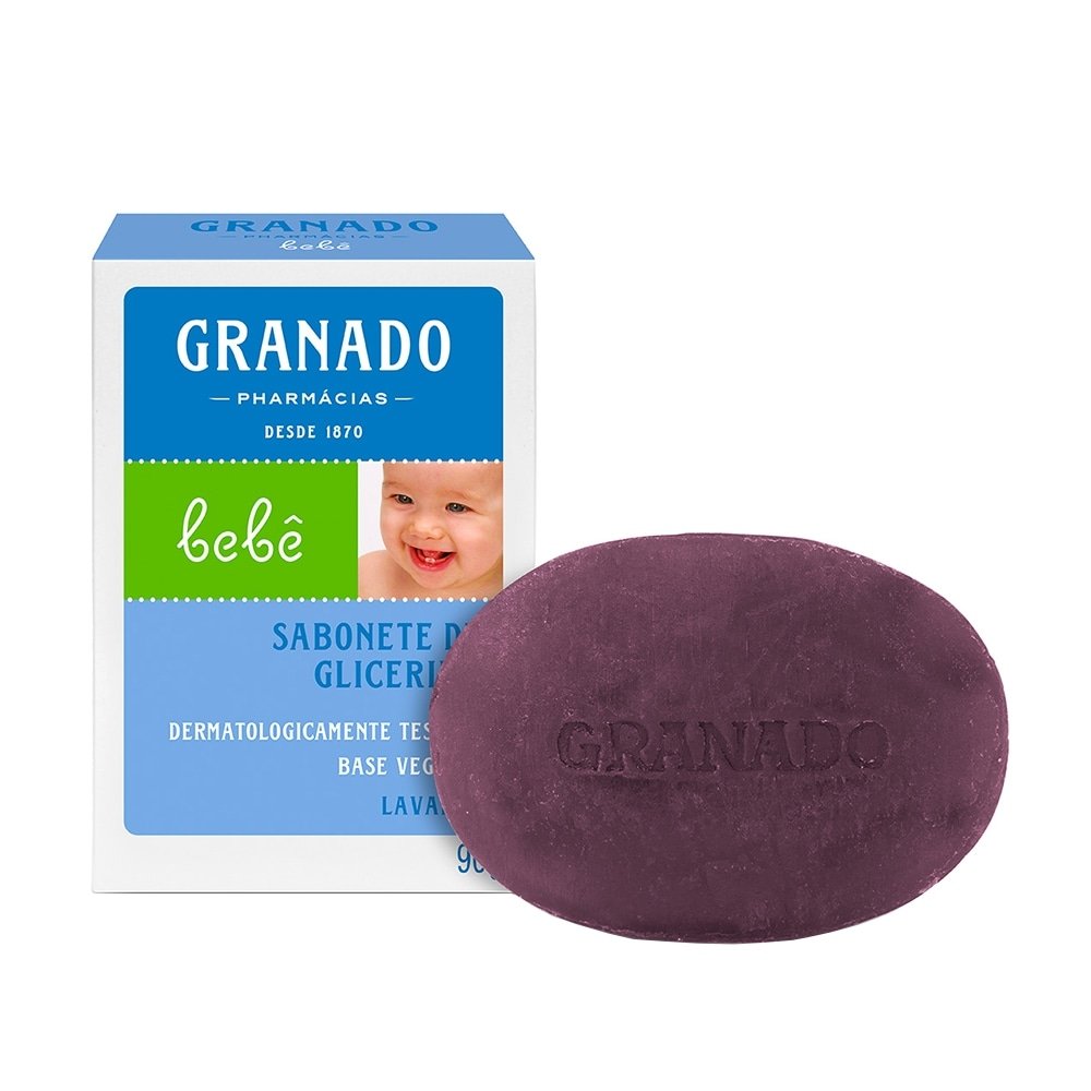 Sabonete Granado Glicerina Bebê Lavanda 90g - Embalagem com 12 Unidade