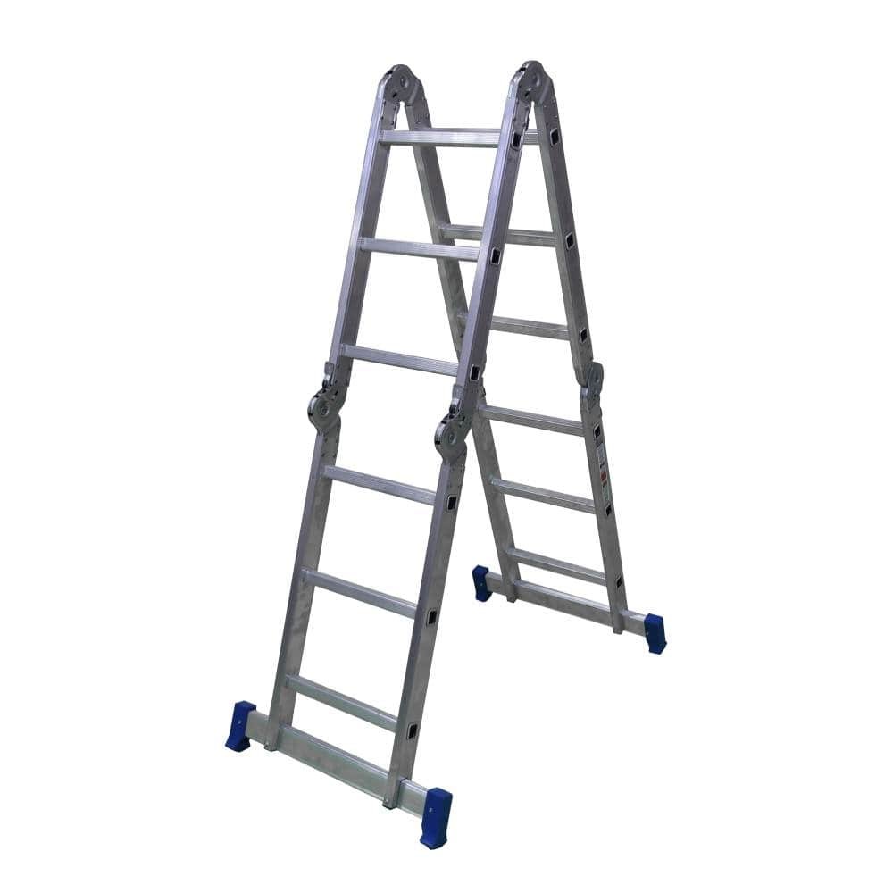 Escada Articulada Pratik Alumínio - 13 em 1, 3X4, 12 Degraus