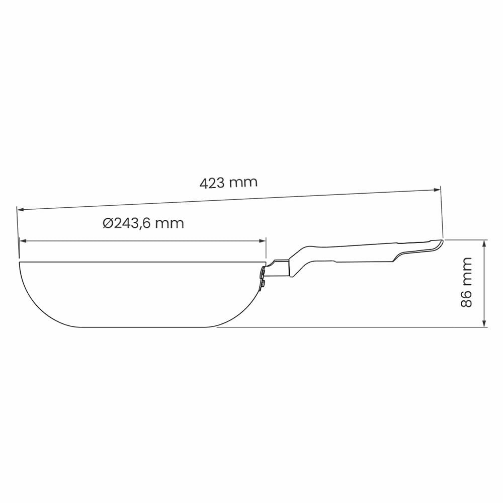 Frigideira Funda Tramontina Loreto, 24cm, Vermelha 6 Peças