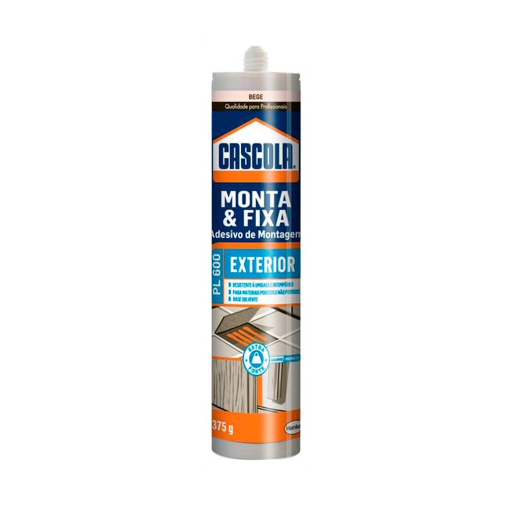 Cola Cascola Monta e Fixa Exterior 375g