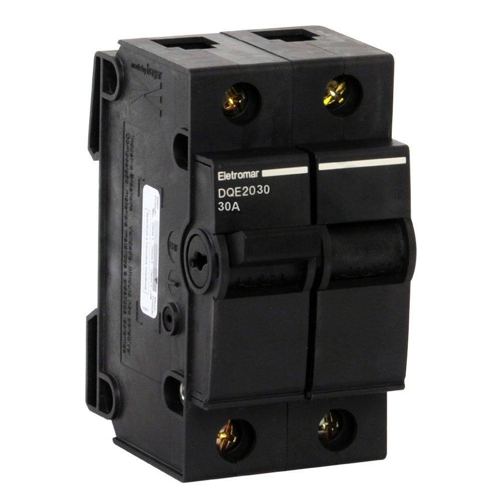 Disjuntor Eletromar Nema 2 Polos 30A Termomagnético DQE2030