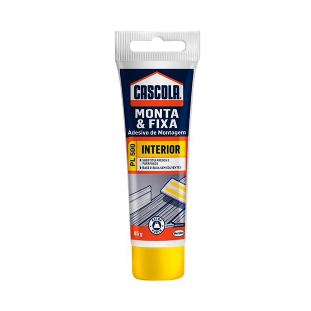 Cola Cascola Monta e Fixa PL500 Interior 85g