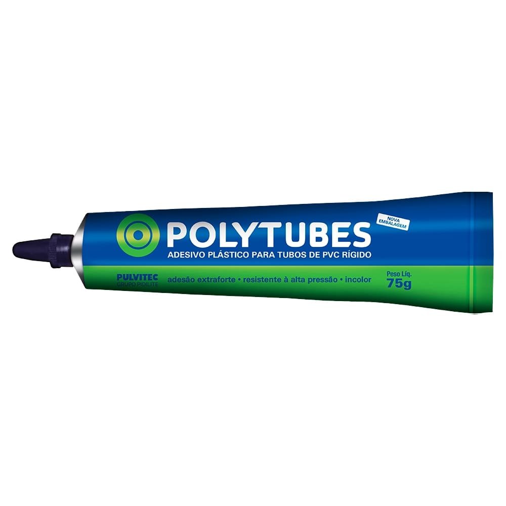 Adesivo Cola Pulvitec PVC Polytubes 75g - Embalagem com 30 Unidades