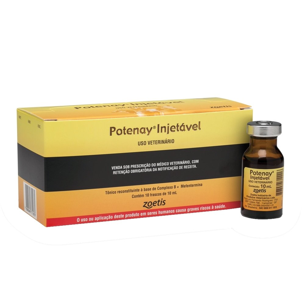 Potenay Injetável Zoetis NF 10ml Emb. c/ 10 un. - Fort Dodge