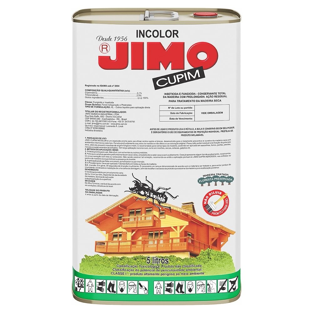 Jimo Cupim Cupinicida Incolor Lata 5L