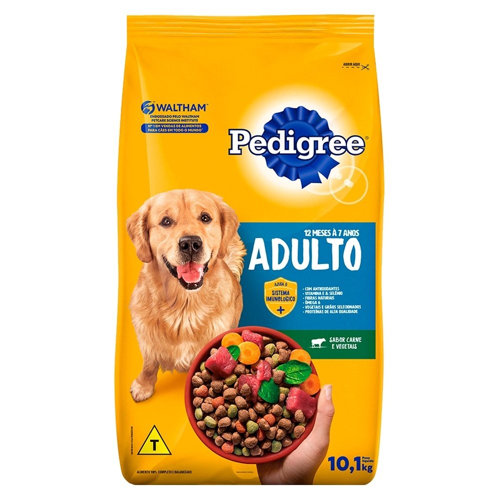 Ração para Cachorro Pedigree Carne Vegetais 10,1K
